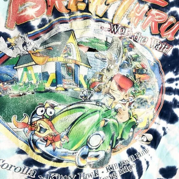 BrewThru Outer Banks Tie Dye T Shirt - Picture 4 of 8